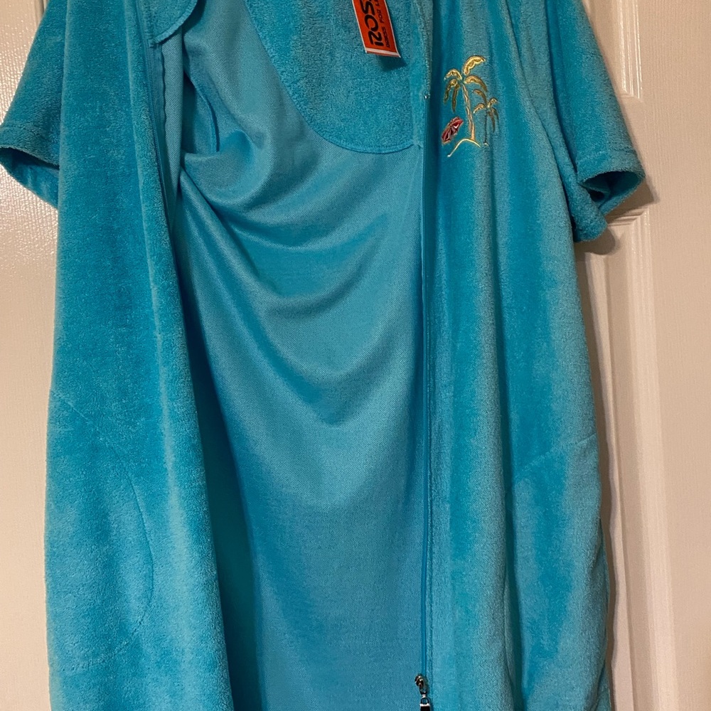 Terry cloth beach cover small petite